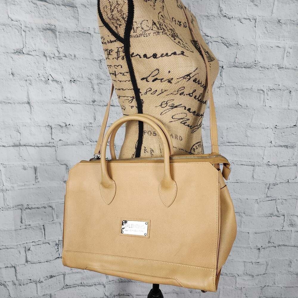 Valentino Milano NY lilly beige shoulder bag leather crossbody strap A35C